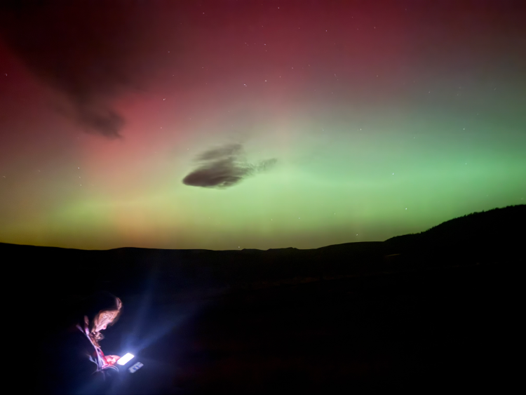 The Aurora Borealis, at Latitude 41.1N